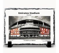 Generic Emirates Stadium, Arsenal Football Club, 60,704 Capacity, 105 yd x 68 yd Pitch, Slate Wall Art Plaque