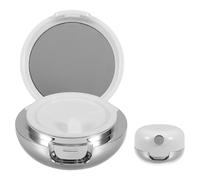Generic Empty Lipstick Palette with Versatile Compartments for Home and Office Use with Silicone Lip Applicator and Builtin Mirror, and Glass Lip Case
