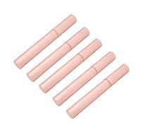 Generic Empty Mascara Tube Set 5PCS, Rose Gold Metal Shell, Soft Brush for Makeup Lovers, 4ml Capacity
