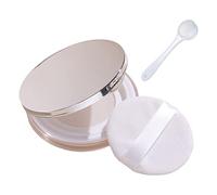 Generic Empty, Portable DIY Makeup Powder Case with Powder Puff, Mirror, Net And Spoon for Girlfriends, A
