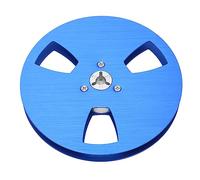 Generic Empty Takeup Reel, Stainless Steel Screws 3 Hole 1/4 5 Inch Empty Tape Reel Universal Improve Sound Quality High Strength for To Tape Player (Blue)
