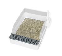 Generic Enclosed Design Cat Litter Box Your Cat Detachable Anti-Splash Kitty Litter Tray White S/L for Caretakers