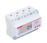 Generic Energy Meter 3 Phase 4 Wire Compact Design Lightweight Bidirectional Electricity Meter for Home and Business Monitoring Flame Retardant 1 Unit