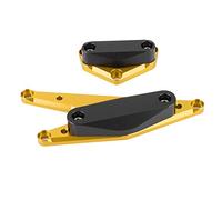 Generic Engine Crash Guard Slider Durable Falling Protector Fit for SUZUKI Bandit GSF1250 GSX1250FA, Aluminum Alloy, Black, 2pcs, Fit for SUZUKI GSX1250FA 2011-2020 (Gold)