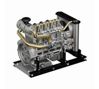 Generic Engine Model Mechanical Assembly Model Educational Engine Model DIY Teaching Model Science Toy Alloy Design With Working Gear Display And Cylinders