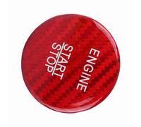 Generic Engine Start Button Cover Carbon Fiber Material Perfect Fit for A B C GLC GLA CLA ML GL Class Black Red 36mm 1pc (Red)