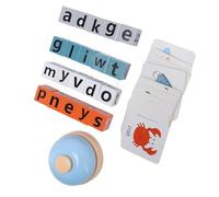 Generic English Alphabet Matching Game Educational Toy for Children with Wooden Blocks, Interactive Board Game Design for Improving Vocabulary and Memory Skills, Early Learning Set