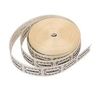 Generic English Words Printed Ribbon, Durable DIY Handmade Wrap for Gifts, Home Decor, Weddings - 1.3cm X 10 Yards (Beige handmad Square Frame)