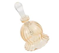 Generic Engraved Glass Hand Bell with Crystal Chime Rustic Gold Ringing Bell for Wedding Decorations Kitchen Dish Service Holiday Table Centerpiece Versatile Festive Ornament