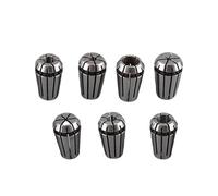 Generic ER11 Motor Shaft Holder Spacer Sleeve/Shaft Extender with 7PCS Spring Collets Set, Durable Spring Collet for Boring Milling Drilling, for CNC Processing