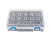 Generic ER25 Chuck, 15Pcs High Speed Steel Rustproof Spring Collet for Milling Lathe Tool