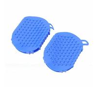 Generic Ergonomic Body Massage Roller Ball Gloves for Muscle Relaxation and Lymphatic Massage Light Weight PVC 2 Units (Blue)