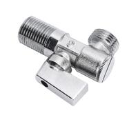 Generic Ergonomic Brass Quarter Turn Globe Valve for Water Sink G1/2in Inlet G1/2in Outlet Angle Stop Valve for Toilet Faucet