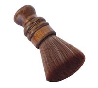 Generic Ergonomic Handle Neck Duster Brush for Broken Hair Removal Fiber Hairbrush for Barber Haircut Dusting Soft Bristle Hair Sweep Tool for Neck and Ear Cleaning