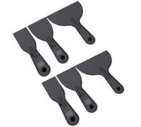 Generic Ergonomic Plastic Paint Scraper Set 6PCS Wall Putty Spreader for Drywall Repair Painting - Scratch Proof Application - for Homeowners and Handymen
