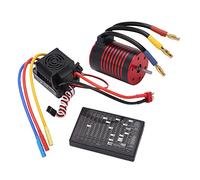 Generic ESC Brushless Motor, Portable Safe Combo Set ESC Programming Board for 1/10 RC Car Game (2300KV)
