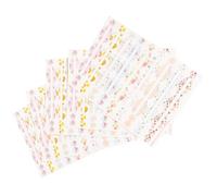 Generic Essential Oil Bottle Stickers Labels 5 Sheets Pack Waterproof Self-Adhesive in White PVC Material and Handwritten Tags Suitable for Essential Oil Bottles and Containers