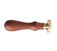 Generic European Antique Wooden Handle Retro Greeting Sealing Wax Stamp for Wedding Invitation (European letter F)