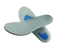 Generic Eva Sports Insoles Size 35-40 High-Elastic Buffer Shock-Absorbing 1 Pair Shoe Cushions with Cloth Material Grey for Athletic Activities and Daily Use