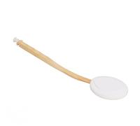 Generic EVA Wooden Long Handle Shower Back Scrubber Brush Lotion Applicator EVA Wooden Handle Back Scrubber Brush for Effective Skin Improvement and Fatigue Relief