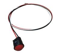 Generic Excavator Joystick Push Button Replacement Part with Control Handle And PP Material for Installation And Maintenance for Machine And, Red 3 Wire