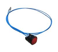 Generic Excavator Joystick Push Button Replacement Part with Control Handle And PP Material for Installation And Maintenance for Machine And, Red 2 Wire