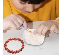 Generic Exciting Crystal Tone Dig Kit Mining Kit for Kids DIY Bracelet Making Set Geology Science Exploration Toys (Golden Shashi)