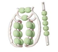 Generic Exercise Foam Roller for Leg Massager Portable 15 Tissue Tool Gym, White Green