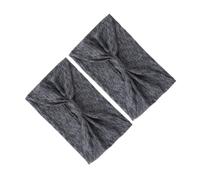 Generic Exercise Headband, Skin Friendly Quick Dry Sweatbands for Yoga, Running & Sports, 2 Pack, Elastic Performance Fabric (Dark Gray)