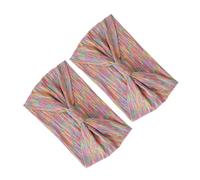 Generic Exercise Headband, Skin Friendly Quick Dry Sweatbands for Yoga, Running & Sports, 2 Pack, Elastic Performance Fabric (Color)