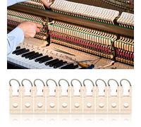 Generic Exquisite Wooden Piano Butt Flange 10PCS, Attractive Gloss, Easy Installation, Great Replacement Accessory for Piano