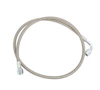 Generic Exquisite Workmanship Turbo Oil Feed Pipe Straight and 90 Degree End for Reliable Lubricant Transfer for DIY Enthusiasts (24 inch)