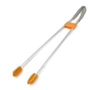 Generic Extendable Trash Grabber Litter Picker Reacher Tool Garbage Collector Debris Retriever with Telescopic Aluminum Shaft, 9506-KBJ-Orange Gray 1m Telescopic Double Aluminum Rod Litter Picker