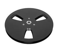 Generic Extension Cord Reel, 1/4 7 Inch Empty Tape Reel with 3 Holes Wind Holes Open Sound Takeup Cord Electric for Recording Nab (Black)