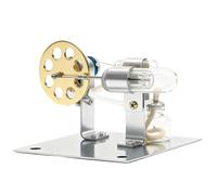 Generic External Combustion Metal Engine Model Educational Toy for Experiment for Teaching Gold 6.5x3.4x3.7in Students