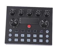 Generic External Sound Card Colorful Led Lights for Mobile and Computer Live Streaming Dj Mixer and Music Mixer Compatible Smartphones and Pcs