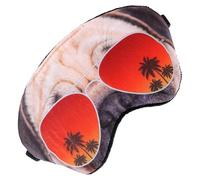 Generic Eye Mask for Sleeping 2 Pack with 3D Cartoon Pug Design, Washable Calicos Material, Blocks Out Light and Relieves Eye Pressure, for Travel and Daily Use for Women and Men