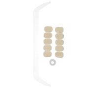 Generic Eyebrow Mapping Ruler Acrylic Stencil Tool for Precise Symmetrical Shaping with Ink Marking Measuring Scale for Salon and Home Use Transparent Manual Brow Mapping Line Guide