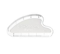 Generic Eyebrow Stencil Ruler, Key Point Drawing, Eyebrow Function, Precision, PP Material, Use for Daily Routine, 6cmx3cm