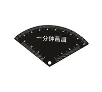 Generic Eyebrow Stencil Ruler Stainless Steel Makeup Symmetry Tool Arch Guide Portable Eyebrow Shaping Tool Reusable Brows Template Suitable for Beginners Tra, Fan Shape