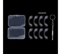 Generic Eyeglasses Nose Pads, Glasses Bridge Strap/Saddle Bridge, Soft Silicone Anti-Slip Replacement Nosepads, Screw-in Eyeglasses Nose Piece for Eye Glasses Sunglass Eyewear Repair (8PCS)