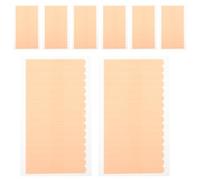 Generic Eyelash Extension Tape Easy to Tear by Hand for Eyelash Extension Sessions Non-Woven Fabric Lash Tape Khaki Colour 10 Sheets with 16 Stickers Each