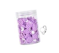 Generic Eyelash Glue Cups, Glue Holder for Eyelash Extensions, Volume Glue Cup, Honeycomb, PP, Compact Palette, Stable Tool, Suitable for S, Honeycomb Purple