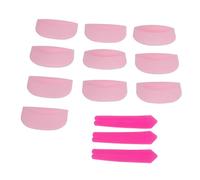 Generic Eyelash Perm Curler Kit with 3 Sizes Silicone Pads for Beautiful Curling At Beauty Salon - Reusable and Soft (Pink Pad+Rose Red Cover Ribbon)