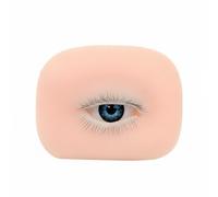 Generic Eyelash Practice Module 3d Mannequin Model Tool With Liftable Eyelid Realistic Texture Soft Silicone Suitable for beauty classes at home practice, Right Eye
