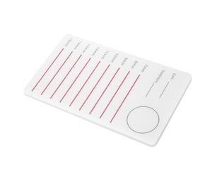 Generic Eyelashes Extension Holder Durable Silicone Pad Makeup Tool Smooth Corners Eyelash Grafting High Efficient Salon Use Plastic As Pictures Show (Single XL eyelash table)