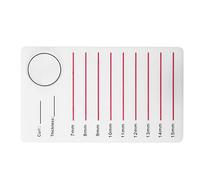 Generic Eyelashes Stand Lightweight Grafting Palette Holder for Efficient Pick Up Eyelashes Professional and Personal Use Plastic 5.4 * 3.1 * 0.2inch (XL eyelash stand-with blooming silicone pad)