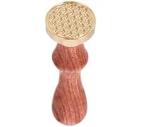 Generic Eyeshadow Pressing Stamper Tool for Delicate Pattern Making with Wooden Handle and Copper and Face Palette Repair, Practical Cosmetic Accessory for Makeup Palettes