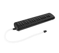 Generic F-37s Melodica: Portable 37 Key Wind Instrument with Keyboard, Ideal for Beginners, Durable ABS Resin Body, Includes Bag, Cloth, and User Manual, Red/Blue/Black Options (Black)