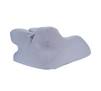 Generic Face Down Memory Foam Pillow Adjustable Height Pain Relief Cushion for Stomach Sleeper Reading Grey